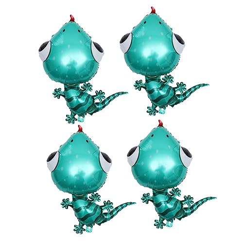 Garneck 4 Stück tierischer Ballon aufblasbare Tiere 3D-Tierballon Geburtstag Ballon tragen tierluftballone tier luftballons dekorative Tierballons Tiere Folienballons Aluminiumfolie Blue von Garneck