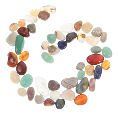 Garneck 40 Stück Deko Kristalle in Großen Mengen Achat Farbige Felsen Kristalle Zum Basteln Kinderperlen Für Die Schmuckherstellung Snap Bracelets Lassen Stein von Garneck