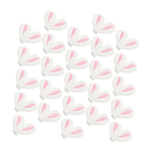 Garneck 40 Stück Hasenohren Charms Haarklammern für DIY Basteln Leichte Kaninchenohren Haar Accessoires für Ostern Kostüm und Kreative Haar Dekoration von Garneck