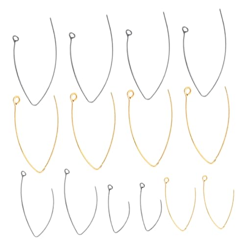 Garneck 40 Stück Teiliges V förmiges Ohrhaken Rostfreiem Edelstahl Hypoallergen Einfache Ohrhaken für Damen und Mädchen Vielseitiges Schmuckzubehör für DIY Ohrringe Zufällige Farbe von Garneck