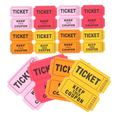 Garneck 400 Stück Los Party Rosa Tickets für die Tombola Zirkus Klassenprämientickets Tombola-Tickets für Veranstaltungen gelbe Tombola-Tickets Tombolaboxen für Tickets Tür Preise Papier Garneck 400 Stück Los Party Rosa Tickets für die Tombola Zirkus Klassenprämientickets Tombola-Tickets für Veranstaltungen gelbe Tombola-Tickets Tombolaboxen für Tickets Tür Preise Papier von Garneck