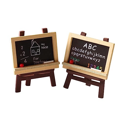 Garneck 4Stücke Miniaturholz Staffelei Mit Chalkboard Und Puppenhaus Zubehör Mikro Und DIY Bastelprojekte Garneck 4Stücke Miniaturholz Staffelei Mit Chalkboard Und Puppenhaus Zubehör Mikro Und DIY Bastelprojekte von Garneck