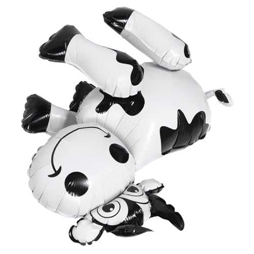 Garneck 4d dreidimensionaler Kuhballon deko aufblasbarer Sandwurm Kuhballons Girlandbogen aufblasbare Tiere Tierballon Westernballons Kuh-Quastengirlande Cowboy-Luftballons Aluminiumfolie von Garneck