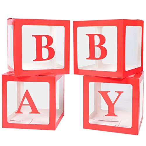 Garneck 4er-box Ballon-box Kuchendekorationen Für Die Babyparty Wanne Schwimmbad Babyparty-karte Glitzerballons Blase Neonparty Babypartydekoration Junge Bad Rot Papier Garneck 4er-box Ballon-box Kuchendekorationen Für Die Babyparty Wanne Schwimmbad Babyparty-karte Glitzerballons Blase Neonparty Babypartydekoration Junge Bad Rot Papier von Garneck