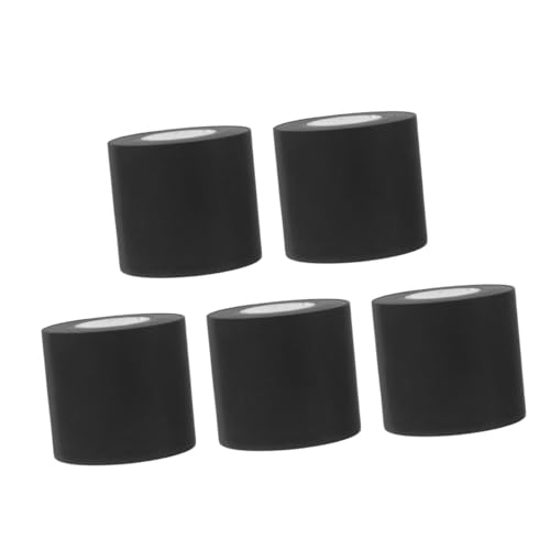Garneck 5 Rollen Auspuffband Hochtemperatur Verpackung Abdeckung Pflicht schwer wickeln Drahtwicklung Wärmeband für Dach und Dachrinnen auto klebeband Kabelband PVC Black von Garneck