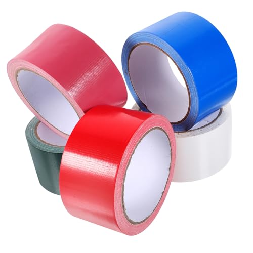 Garneck 5 Rollen Klebeband für Teppiche Farbige Gewebeklebebänder Starkes Einseitiges Duct Tape für Reparaturen und DIY Projekte für Holzfußböden und Bauarbeiten Garneck 5 Rollen Klebeband für Teppiche Farbige Gewebeklebebänder Starkes Einseitiges Duct Tape für Reparaturen und DIY Projekte für Holzfußböden und Bauarbeiten von Garneck