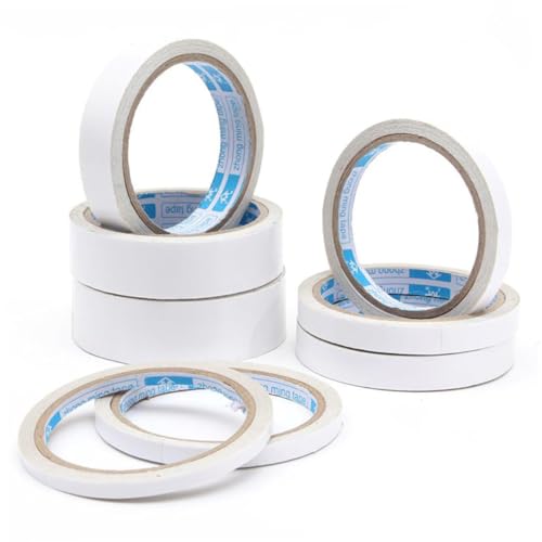 Garneck 5 Stück Doppelseitiges Klebeband Weiß Selbstklebend Hot Melt Adhesive für Büro Basteln Scrapbooking Geschenkverpackung Einfache Anwendung Garneck 5 Stück Doppelseitiges Klebeband Weiß Selbstklebend Hot Melt Adhesive für Büro Basteln Scrapbooking Geschenkverpackung Einfache Anwendung von Garneck