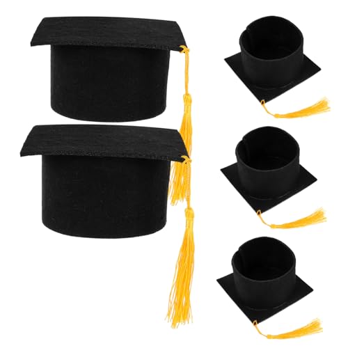 Garneck 5 Stück Mini Abschlusshüte Kleine Graduierungskappen Bachelor Hüte Flaschenaufsatz Kuchendekorationen Mit Quasten Für Puppen Haustiere College Party Dekorationen Garneck 5 Stück Mini Abschlusshüte Kleine Graduierungskappen Bachelor Hüte Flaschenaufsatz Kuchendekorationen Mit Quasten Für Puppen Haustiere College Party Dekorationen von Garneck