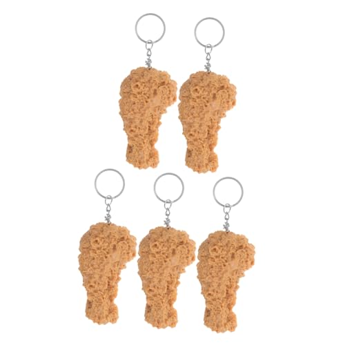 Garneck 5 Stück Realistische Hähnchenbeine Schlüsselanhänger Imitation Essen Schlüsselanhänger für Partybedarf Lustige Anhänger für Taschen und Schlüsselbund Garneck 5 Stück Realistische Hähnchenbeine Schlüsselanhänger Imitation Essen Schlüsselanhänger für Partybedarf Lustige Anhänger für Taschen und Schlüsselbund von Garneck