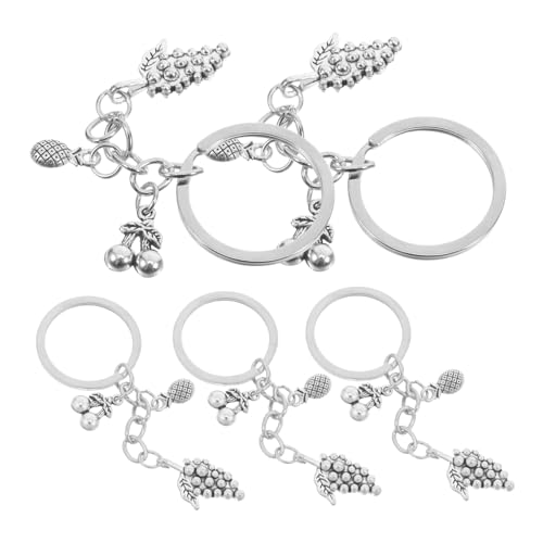 Garneck 5 Stück Sommer Frucht Schlüsselanhänger für Frauen und Mädchen Niedliche Handtaschen Anhänger mit Kirsche für Luau Partys und Strand Themen von Garneck