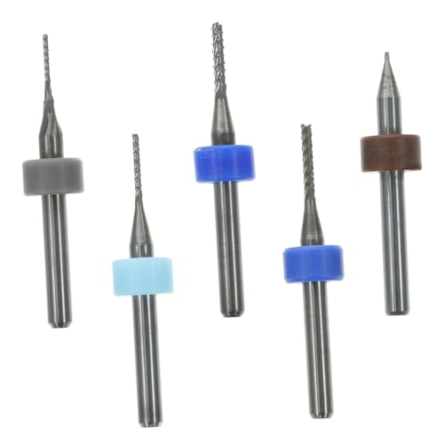 Garneck 5 Stück Teiliges Hartmetall Fräser für Holzarbeiten Präzise Cnc Routerbits für Effektives Gravieren und Fräsen Zufällige Farbe Zufällige Farbe von Garneck