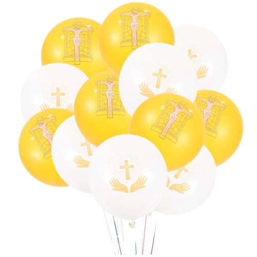 Garneck 50 Stück Dekorationen für Ballonpartys Gänseblümchen Partyballons süße Babyparty partydekoration party decoration luftballons dekorative taufballons Taufdekoration Emulsion von Garneck