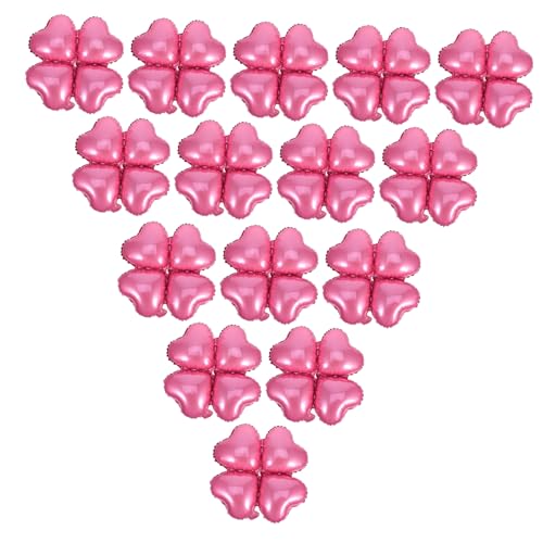 Garneck 50 Stück Folienballons Luftballons in Herzform Luftballons in Herzform Großer Herzballon Partygeschenk Herzballons Aus Folie Herzballons Zur Babyparty Szenendekoration Rosa Pvc von Garneck