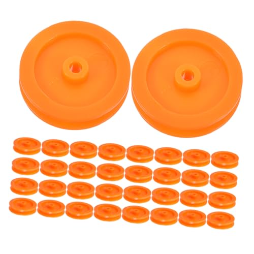 Garneck 50 Stück Kunststoff Riemenscheibe Getriebe Antriebsscheibe DIY Rc Autozubehör Bewegliche Riemenscheibe Zahnrad Ersatz Riemenscheiben Kit Mini Riemenscheibe Spielzeugauto von Garneck
