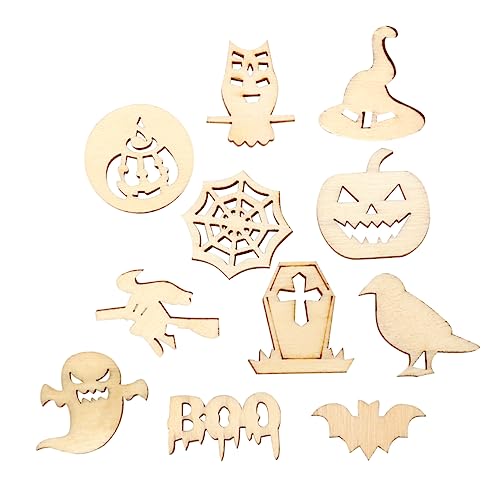Garneck 50 Stück Teiliges Diy Holzstück für Halloween Kreative Kürbis und Hexen Holzschneider für Bastelprojekte Holzfarbe Garneck 50 Stück Teiliges Diy Holzstück für Halloween Kreative Kürbis und Hexen Holzschneider für Bastelprojekte Holzfarbe von Garneck