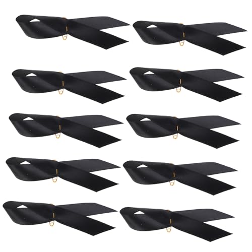 Garneck 50 Stück Trauerbandbrosche rotes Band Gedenktag schwarzes Band Bewusstsein für Melanome schwarzer Trauerband-Streamer Trauerbänder für Abzeichen Bandnadeln Herzband Polyester Garneck 50 Stück Trauerbandbrosche rotes Band Gedenktag schwarzes Band Bewusstsein für Melanome schwarzer Trauerband-Streamer Trauerbänder für Abzeichen Bandnadeln Herzband Polyester von Garneck