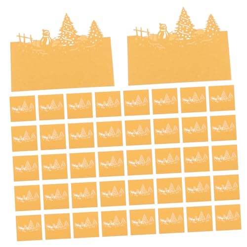 Garneck 50 Stück Weihnachtsschneeme -Tischkarte Zeltplatzkarten weihnachtliche Tischdekoration Namenskarten für die Tischdekoration Tischkarten für die Papier Golden Garneck 50 Stück Weihnachtsschneeme -Tischkarte Zeltplatzkarten weihnachtliche Tischdekoration Namenskarten für die Tischdekoration Tischkarten für die Papier Golden von Garneck