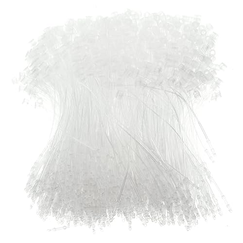Garneck 5000 Stück Transparente Sicherheits für Etiketten Kunststoff Hängeetiketten mit Sicherheits Schlaufe für Kleidung Schmuck Taschen und Garneck 5000 Stück Transparente Sicherheits für Etiketten Kunststoff Hängeetiketten mit Sicherheits Schlaufe für Kleidung Schmuck Taschen und von Garneck