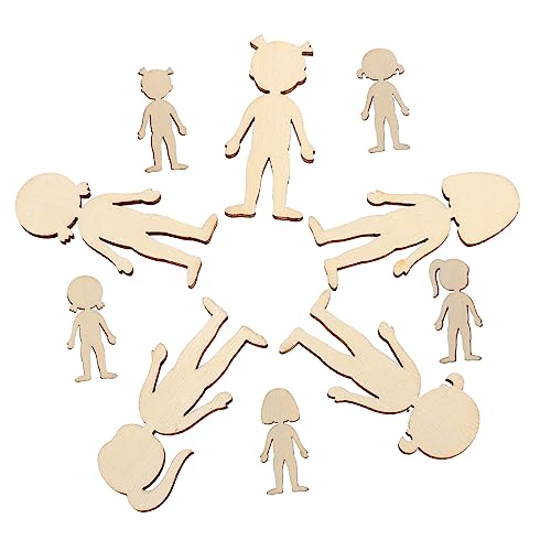 Garneck 50stücke Unfertige Holz Figuren Ausschnitte Holz Späne Blanks Mädchen Form Diy Bastelmaterial Chips Für Heimwerker Und Dekoration Garneck 50stücke Unfertige Holz Figuren Ausschnitte Holz Späne Blanks Mädchen Form Diy Bastelmaterial Chips Für Heimwerker Und Dekoration von Garneck