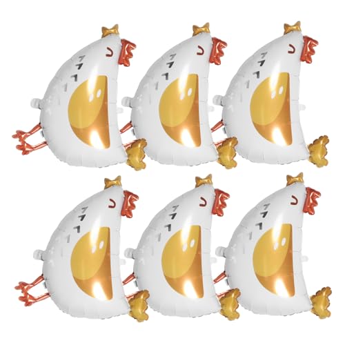 Garneck 6 Stück Aluminiumfolie Ballons für Geburtstagsfeiern Babypartys und Bauernhof Themen Deko Lebendige Hühnerballons für Jede Feier Garneck 6 Stück Aluminiumfolie Ballons für Geburtstagsfeiern Babypartys und Bauernhof Themen Deko Lebendige Hühnerballons für Jede Feier von Garneck