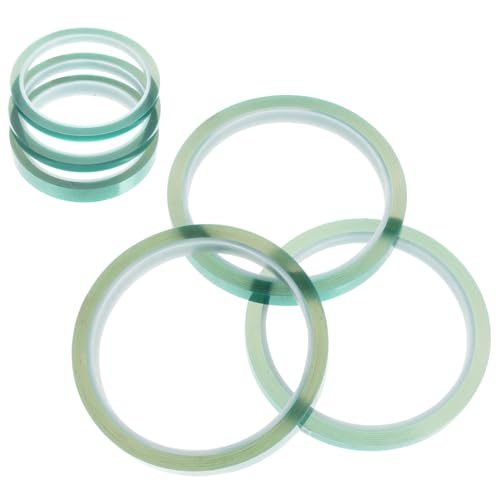 Garneck 6 Stück Hitzebeständiges Klebeband Verpackung Hochtemperatur-vakuumdichtungsband Ohne Leckage Klebrig Schutzband Sprühen Maskierung Abdeckband Green Das Haustier von Garneck