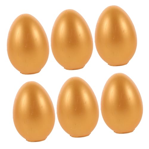 Garneck 6 Stück Leere Goldene Eier Multifunktionale Eier für Hochzeiten Partys und Verlosungen Große Goldene Ostereier für Festliche Anlässe und Spiele Garneck 6 Stück Leere Goldene Eier Multifunktionale Eier für Hochzeiten Partys und Verlosungen Große Goldene Ostereier für Festliche Anlässe und Spiele von Garneck