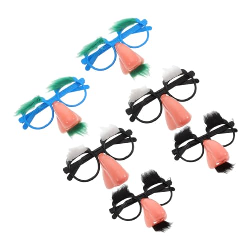 Garneck 6 Stück Lustige Brille mit Schnurrbart und Augenbrauen Quirky Kostümzubehör für Partys Karneval und Fotospaß Leicht und für Halloween und Geburtstagsfeiern Garneck 6 Stück Lustige Brille mit Schnurrbart und Augenbrauen Quirky Kostümzubehör für Partys Karneval und Fotospaß Leicht und für Halloween und Geburtstagsfeiern von Garneck