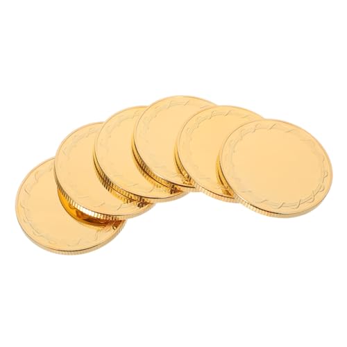 Garneck 6 Stück Metall Gravur Rohlinge Runde Blank Münzen Durchmesser Dicke Goldplattierte Spiegeloberfläche Diy Bastelrohlinge Für Uv Druck Und Lasergravur Reise Andenken Sammlung von Garneck