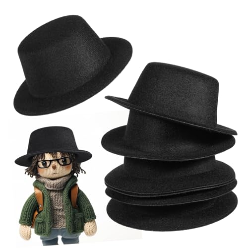 Garneck 6 Stück Miniatur Puppenhüte Elegante DIY Hüte für Schneemann und Clown Schwarze Krempe für Puppenhaus Dekoration und Bastelprojekte Garneck 6 Stück Miniatur Puppenhüte Elegante DIY Hüte für Schneemann und Clown Schwarze Krempe für Puppenhaus Dekoration und Bastelprojekte von Garneck