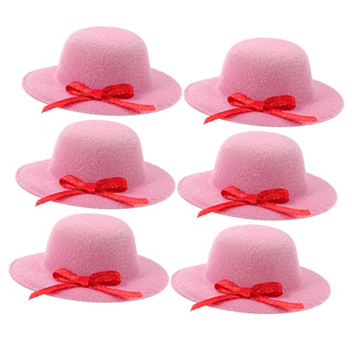 Garneck 6 Stück Miniatur Puppenhüte mit Schleife Dekorative Kleine Filzhüte für Puppen Party Dekoration Leicht und Modisch Vielseitig Einsetzbar Rosa Garneck 6 Stück Miniatur Puppenhüte mit Schleife Dekorative Kleine Filzhüte für Puppen Party Dekoration Leicht und Modisch Vielseitig Einsetzbar Rosa von Garneck