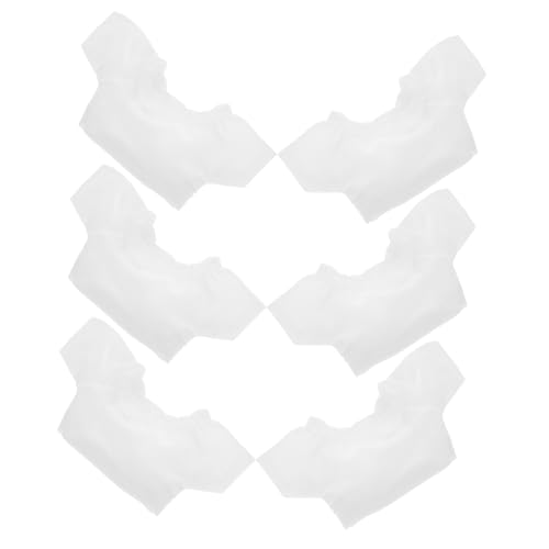 Garneck 6 Stück Puppenkleidung Kohlbeet wiedergeboren Mini-Puppen Massenbabypuppen Babypuppenzubehör Babypuppen Masse Bären-Shirt Massenpuppen Kuscheltiere Kleidung Bärenpuppen Stoff Weiß von Garneck