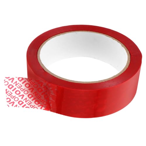 Garneck 6 Stück Sicherheits Diebstahlschutz Klebeband Verpackungsband mit Tamper etikett Manipulationssicheres Siegelband in Rot blau weiß Zuverlässiger Paketverschluss für Versand und von Garneck