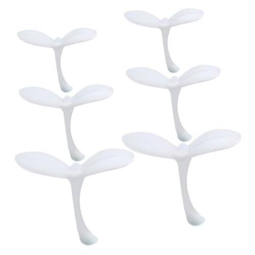 Garneck 6 Stück Sprossenmodell Harzmodelle Mini-Harzfüller Harzverarbeitung Vorräte Miniatur-Harzfüllstoffe Epoxidformen Schmuck aus Epoxidharz UV -Harzformen UV-Epoxidharz Plastik Weiß von Garneck