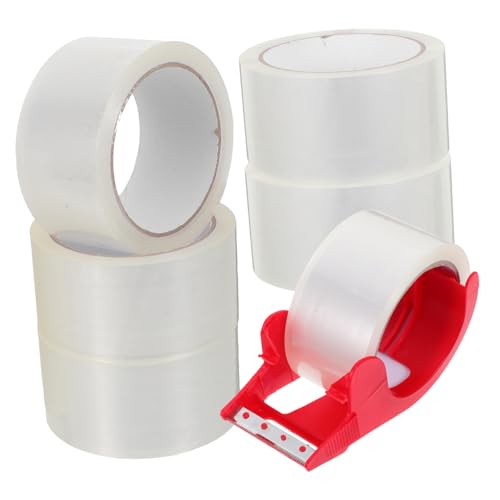 Garneck 6 Stück Umzugsmaterial Wickelband Für Klebebandverschluss Für Beutel Hochleistungs-packband Packband Aus Papier Verpackungsklebeband Mit Abroller Verpackungsmaterial Bopp von Garneck