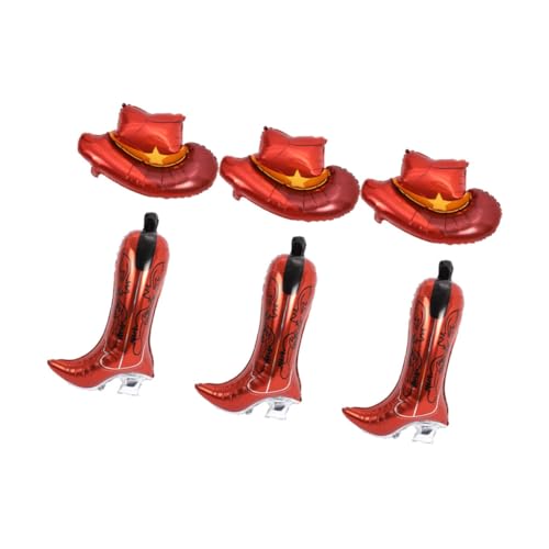 Garneck 6stücke Teiliges Western Luftballons Cowboyhut Und Folienballons Für Geburtstagsfeiern Und Cowgirl-dekorationen Für Western-themenpartys Garneck 6stücke Teiliges Western Luftballons Cowboyhut Und Folienballons Für Geburtstagsfeiern Und Cowgirl-dekorationen Für Western-themenpartys von Garneck