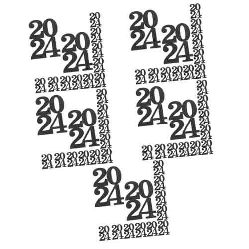 Garneck 60 Stück 2024 Vasendekoration bürodeko büro dekoration Dekorationen Decoupage-Papier 2024 Cutout-Tags Abschluss-Tischdekoration doppelseitig Requisiten Flasche Lieferungen Etikett von Garneck