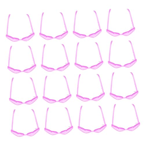 Garneck 60 Stück Mini Brillen Herz Sonnenbrillen Sonnenbrillen Puppen Sonnenbrillen Requisiten Puppenbrillen Puppen Sonnenbrillen Zubehör Puppen Brillen Puppen DIY Sonnenbrillen von Garneck