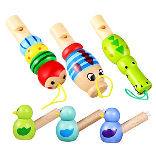 Garneck 6Stücke Cartoon Tierform Pfeifen Lustige Kinderinstrumente für Partys für Kindergeburtstage Mitbringsel Fördert Musikalisches Interesse und Kreativität von Garneck