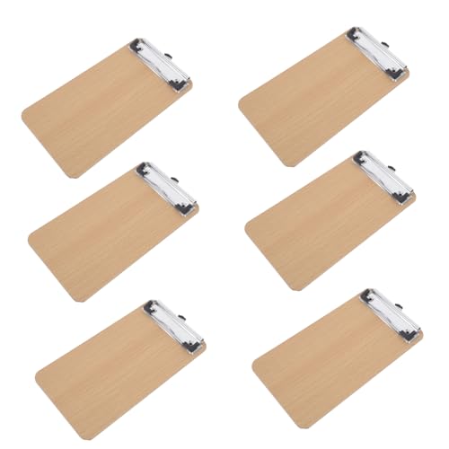 Garneck 6Stücke Holz Zwischenablage Multifunktionales Klemmbrett aus Robustem Holz für Büro Schule Restaurant Langlebig Tragbar Format mit Metalklemme Garneck 6Stücke Holz Zwischenablage Multifunktionales Klemmbrett aus Robustem Holz für Büro Schule Restaurant Langlebig Tragbar Format mit Metalklemme von Garneck