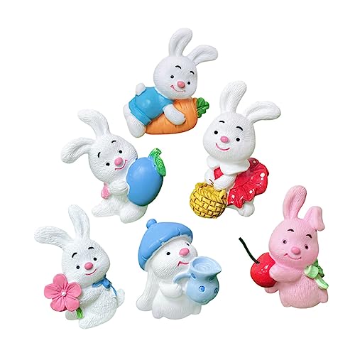 Garneck 6Stücke Teiliges Bunny Cake Topper Osterkuchendekoration und Auto Deko Niedliche Kaninchen Figuren für Miniaturgärten Schreibtisch und Geburtstagsfeiern Garneck 6Stücke Teiliges Bunny Cake Topper Osterkuchendekoration und Auto Deko Niedliche Kaninchen Figuren für Miniaturgärten Schreibtisch und Geburtstagsfeiern von Garneck