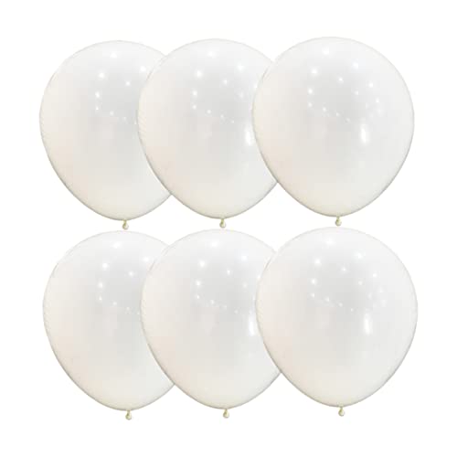 Garneck 6st Hochzeitsballons Latexballons Partyballons Luftballons Zum Geburtstag Weiß von Garneck
