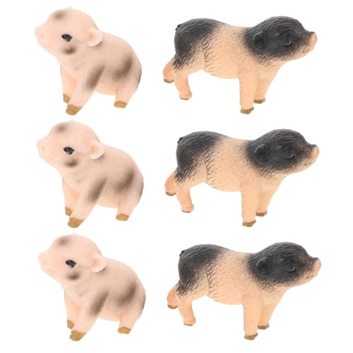 Garneck 6stücke Spielzeug Miniatur Schweinestatue Bauernhoftierfigur Mikro-landschaftsdekor Für Puppenhauszubehör Und Tischdekoration Garneck 6stücke Spielzeug Miniatur Schweinestatue Bauernhoftierfigur Mikro-landschaftsdekor Für Puppenhauszubehör Und Tischdekoration von Garneck
