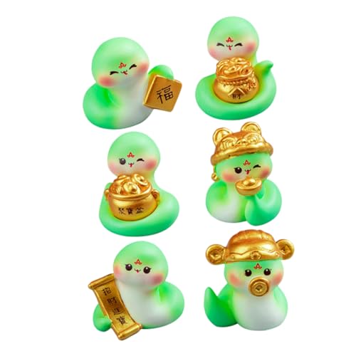 Garneck 6stücke Teiliges Mini Schlangenfigur Aus Harz Für Chinesische Neujahr Dekorativ Für Auto Schreibtisch Und Zuhause Symbolisiert Reichtum Und Wohlstand Garneck 6stücke Teiliges Mini Schlangenfigur Aus Harz Für Chinesische Neujahr Dekorativ Für Auto Schreibtisch Und Zuhause Symbolisiert Reichtum Und Wohlstand von Garneck