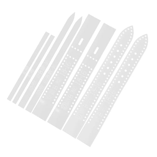 Garneck 8 Stck Teiliges Uhrenarmband Schablonen für Damen Langlebige DIY Lederarmband Vorlage Praktische Stencil für Präzises Basteln und Uhrenarmbänder von Garneck