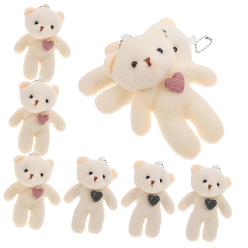 Garneck 8 Stück Bär Schlüsselanhänger geburtstagsgeschenk pärchen schlüsselanhänger zur babyparty fur paare DIY Plüsch-Schlüsselanhänger kleine Bären PP Baumwolle Garneck 8 Stück Bär Schlüsselanhänger geburtstagsgeschenk pärchen schlüsselanhänger zur babyparty fur paare DIY Plüsch-Schlüsselanhänger kleine Bären PP Baumwolle von Garneck