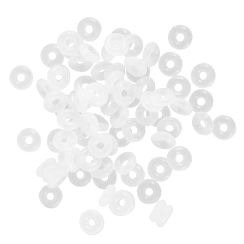 Garneck 80 Stück Transparente Gummiringe Stopper für Schlangenarmband Charm Armbänder Rutschfeste Schmuckpositionierer Kompatibel mit Chamilia und Add Bead Designs von Garneck