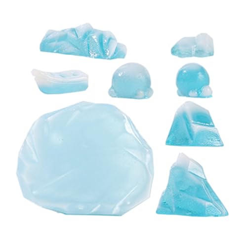 Garneck 8Stücke Teiliges Dekorationsset Aus Harz Realistische Pinguin Szene Für Kreative Weihnachts Und Kuchendekoration Für Kleine Räume Und DIY Projekte von Garneck