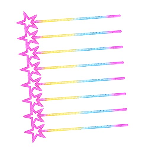 Garneck 8Stücke Teiliges Feenstäbe Für Glitzernde Kunststoffstäbe Sternform Für Geburtstagsfeiern Cosplay Und Bühnenaufführungen Für Jungen von Garneck