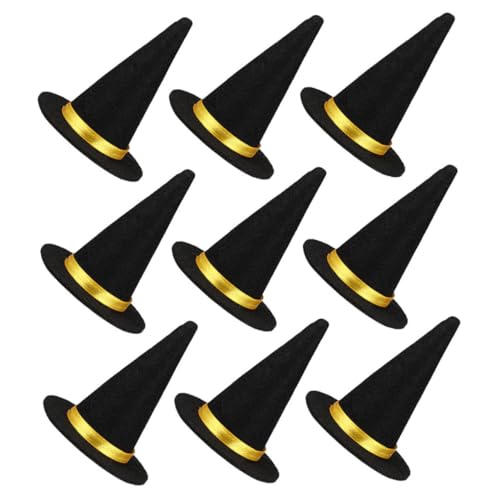 Garneck 9 Stück Teiliges Mini Hexenhüte für Halloween Schwarze Flaschenaufsätze für Weinflaschen Kreative Deko für Partys und Bastelprojekte Vielseitige Halloween Dekorationen Garneck 9 Stück Teiliges Mini Hexenhüte für Halloween Schwarze Flaschenaufsätze für Weinflaschen Kreative Deko für Partys und Bastelprojekte Vielseitige Halloween Dekorationen von Garneck