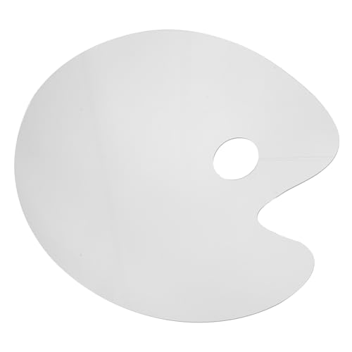 Garneck Acrylfarbpalette Transparent Oval Mischpalette Für Aquarell Acrylfarben Leicht Und Platzsparend Für Künstler von Garneck